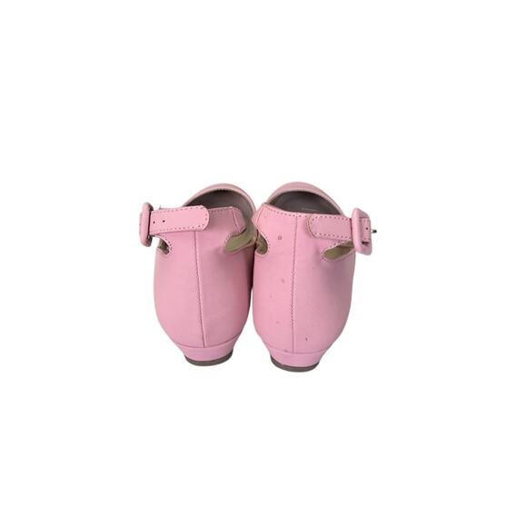 Dream Pairs Faux Leather Ballet Flats with Ankle Strap Pink Shoes Girls Size 5 - Picture 3 of 8